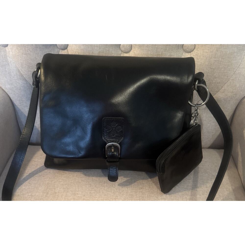 Patricia Nash Mili Leather Medium Crossbody Bag & Coin Pouch / Purse